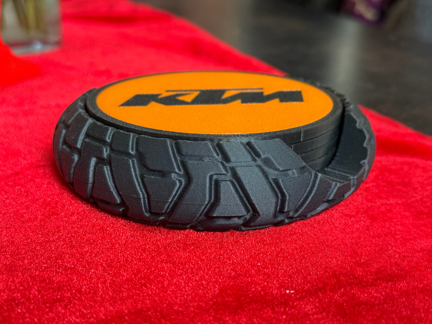 Custom Tire and Logo Drink coaster set